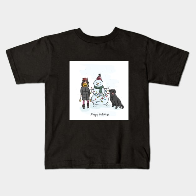 kids happy holidays Kids T-Shirt by mtfStore